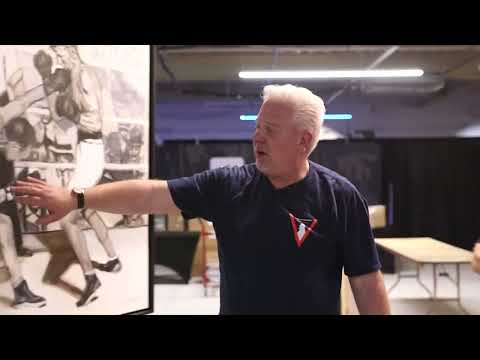 Video clip showcasing Fight! painting by Glenn Beck