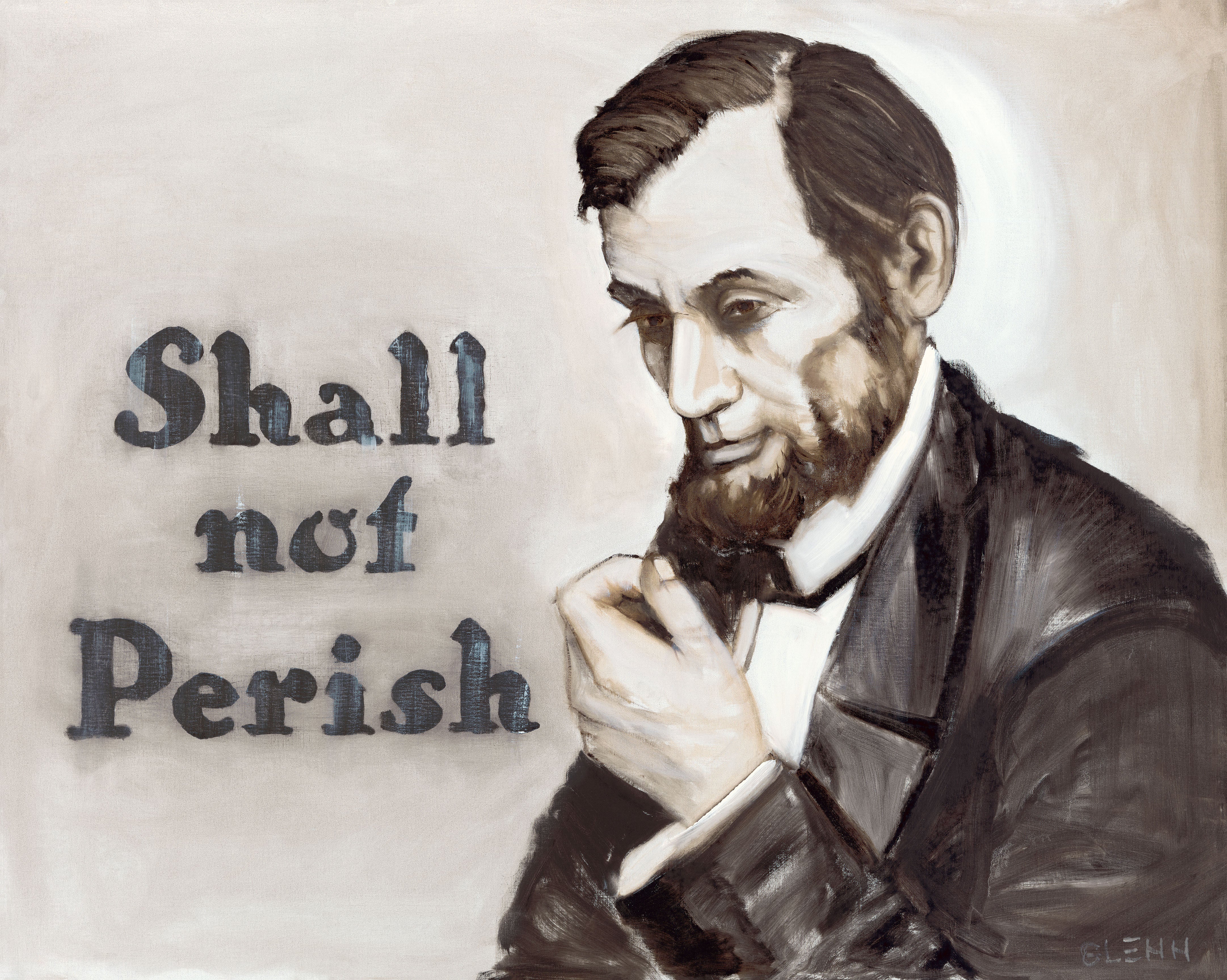 Glenn Beck Shall Not Perish Lincoln Art Print
